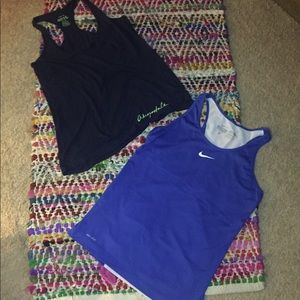 Two work out tanks in a bundle. Aero/ Nike